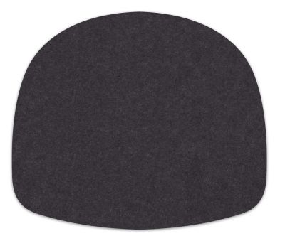 Dunkelgraue Sitzauflage aus Filz für About A Stool, bequeme Stuhlauflage für besseren Sitzkomfort.